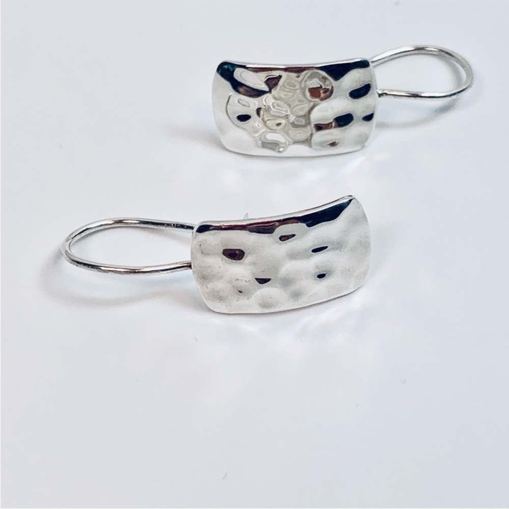 Silpada New Hammered Silver Earrings
